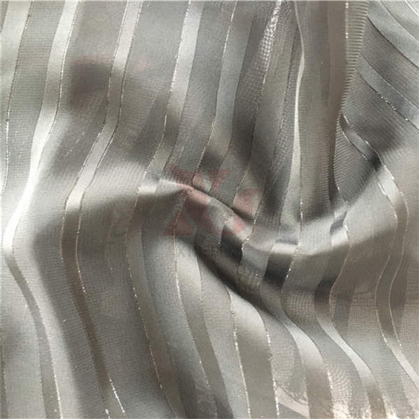 Silver Satin Chiffon