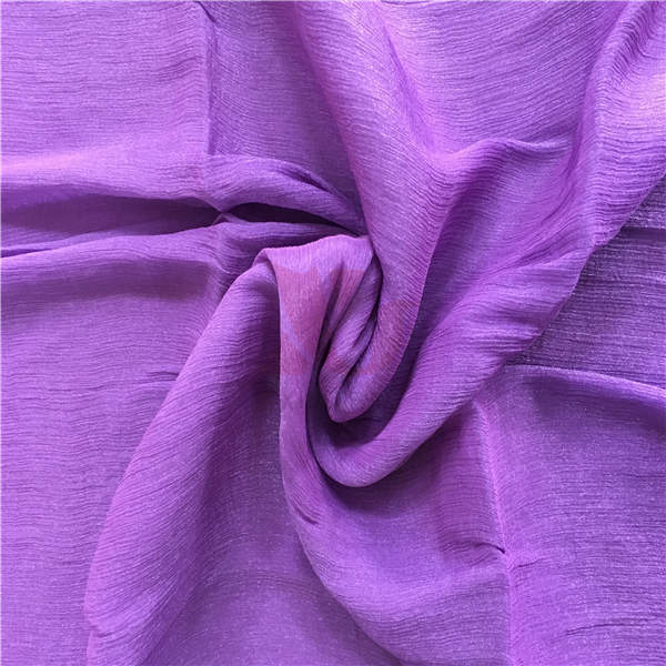 Polyester cotton crepe